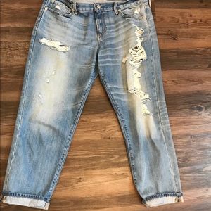 Gap Boyfriend style ripped jeans